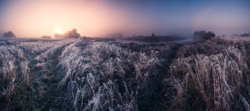 утро, иней, рассвет, неман, пойма Хрустальное утроphoto preview