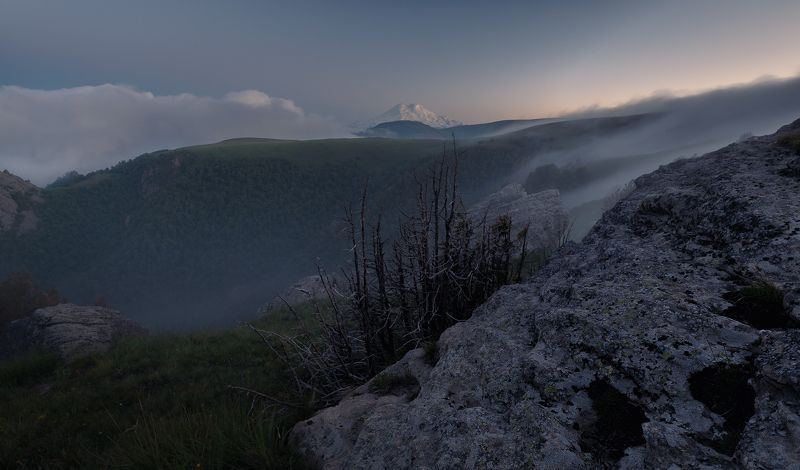кавказ Вечер в Приэльбрусьеphoto preview
