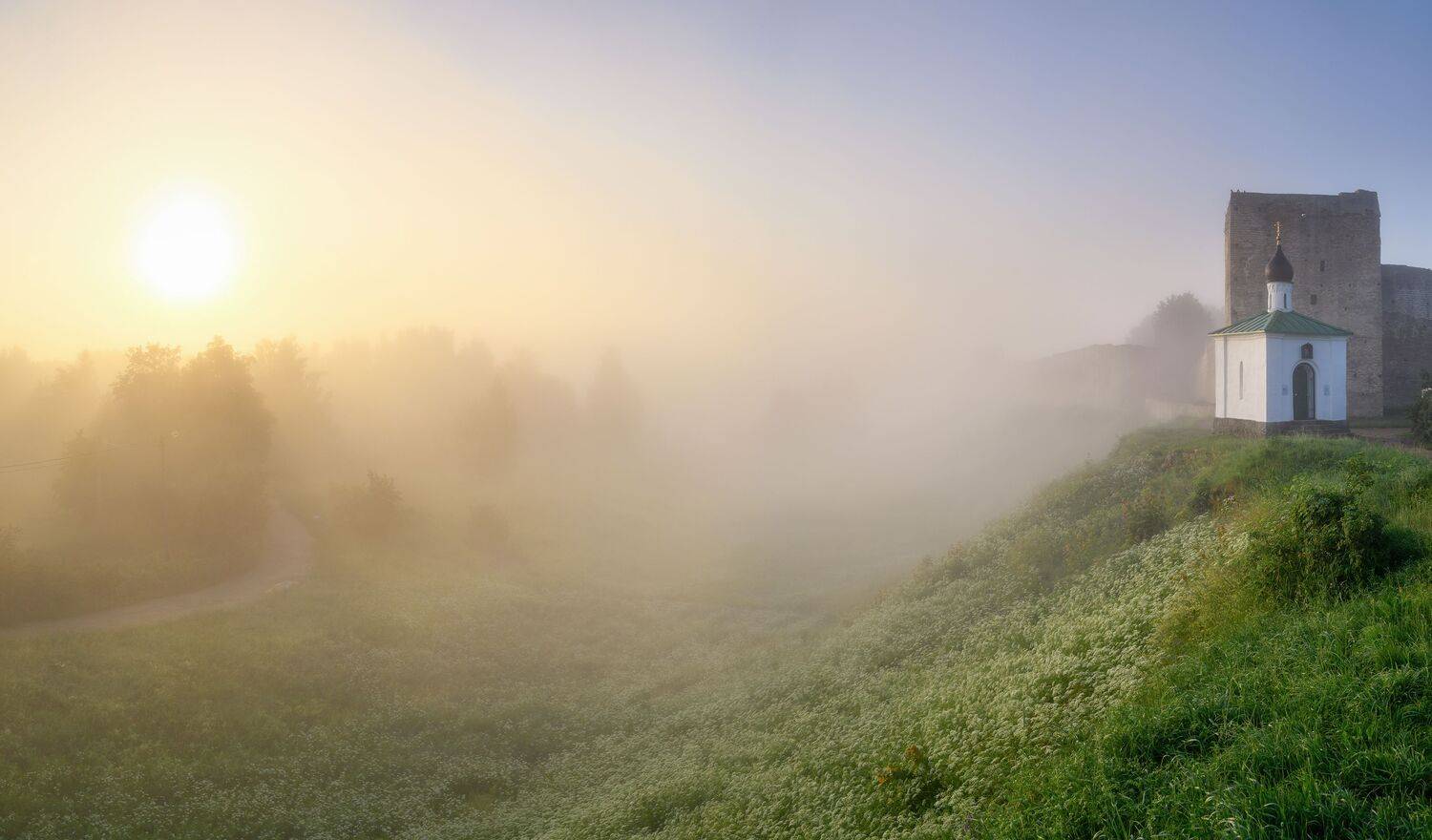 Туман и утро. Автор: Roman Dmitriev псков, пейзаж,, Roman Dmitriev