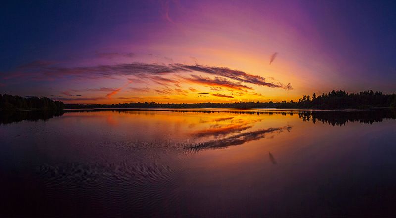 Эволюция заката, озеро Долотцоphoto preview