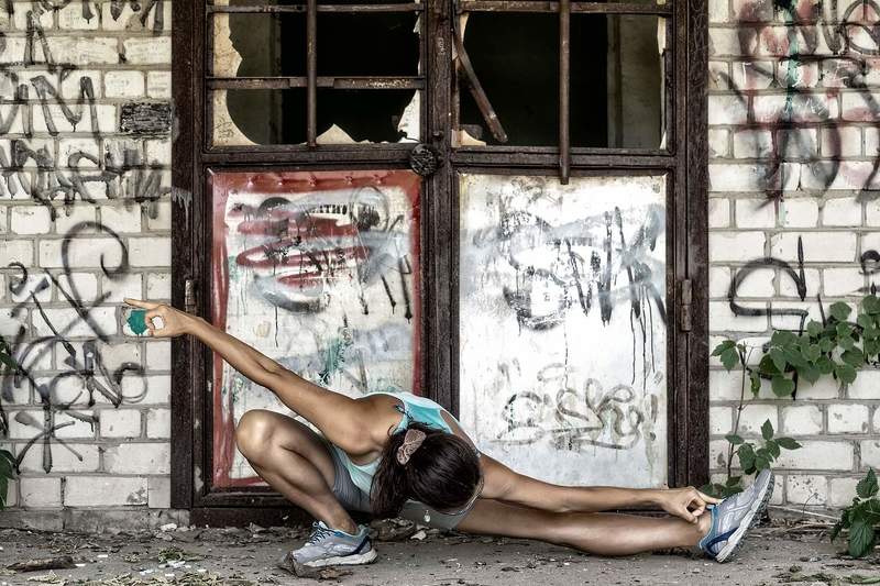#lostplace, #photoart, #yoga Lost place and yoga practicephoto preview