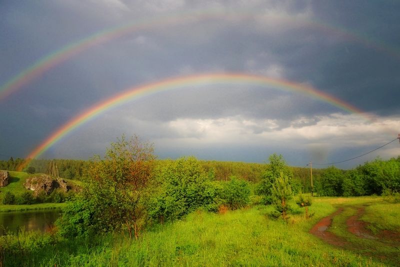 средний урал, скала слободской камень, река чусовая После грозы...photo preview