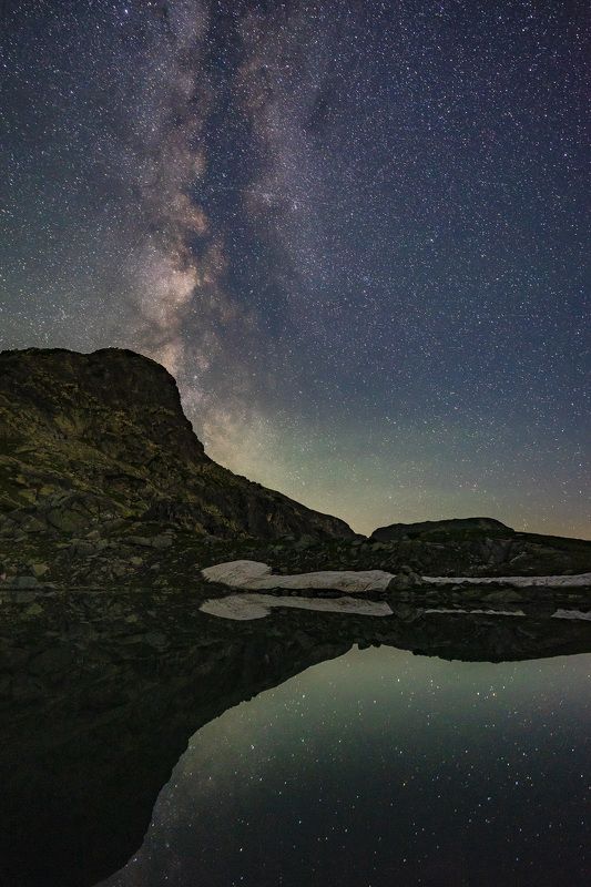 stars nature landscapes mountain Stars over Rila mountainphoto preview