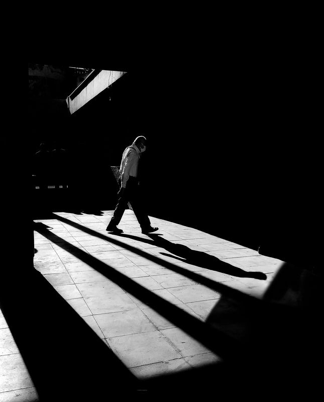 Man in shadowphoto preview