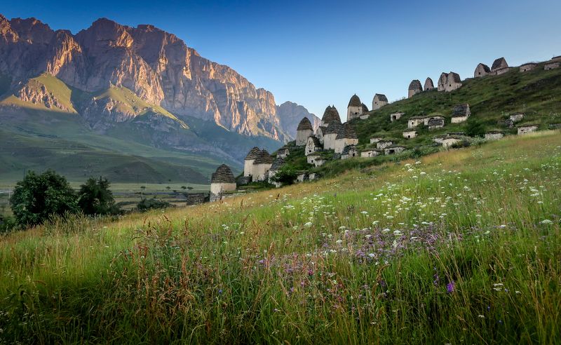 северная осетия, город мертвых, осетия, даргавс, нд, кавказ, алания, северный кавказ нд, северный кавказ Рассветный Даргавсphoto preview