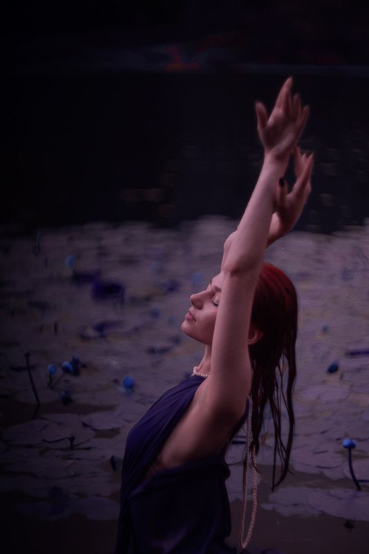 Портрет, постановочная, сказочная фотосессия, русалка, в воде, женская фотосессия, эстетика, гелиос Русалка. Ксенияphoto preview