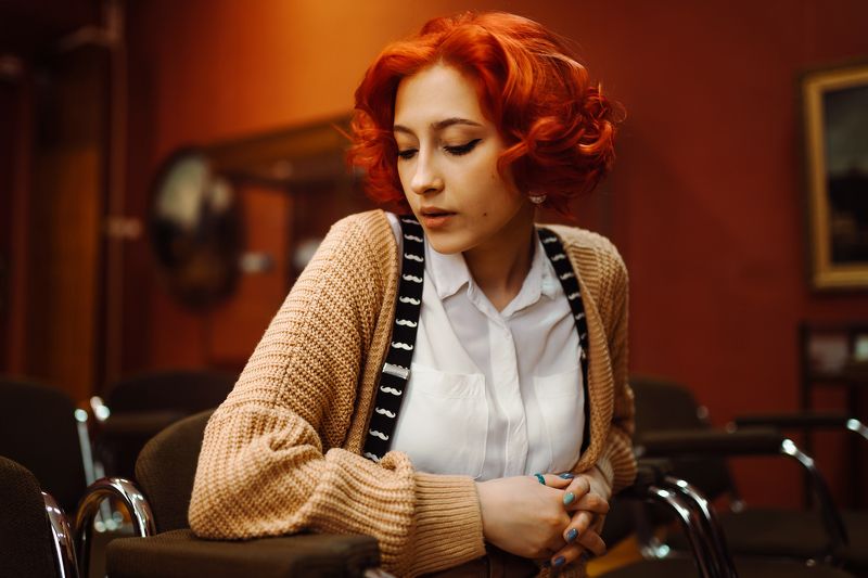 портрет, цвет, женский портрет, девушка, театр  Катяphoto preview