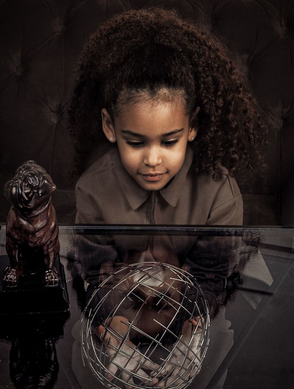 студийный портрет, детский портрет Алинаphoto preview