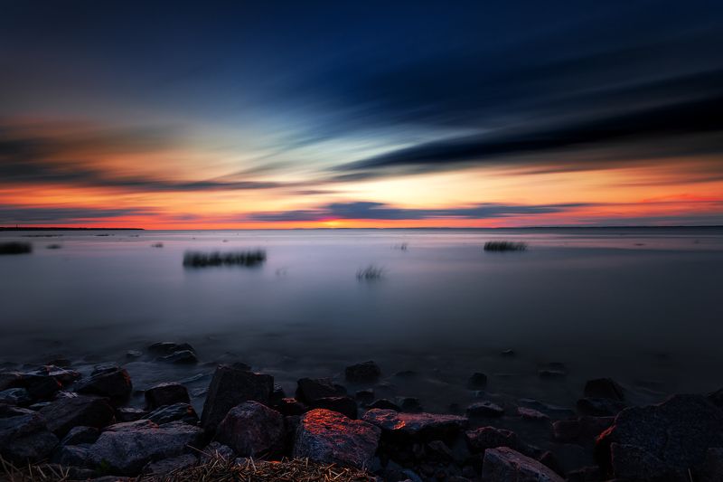 финский залив, ломоносов, lomonosov, закат, длинная выдержка, long exposure, бронка, санкт-петербург, ленинградская область, sunset, dusk, dawn, landscape, белые ночи, white nights, gulf of finland From Dusk till Dawnphoto preview