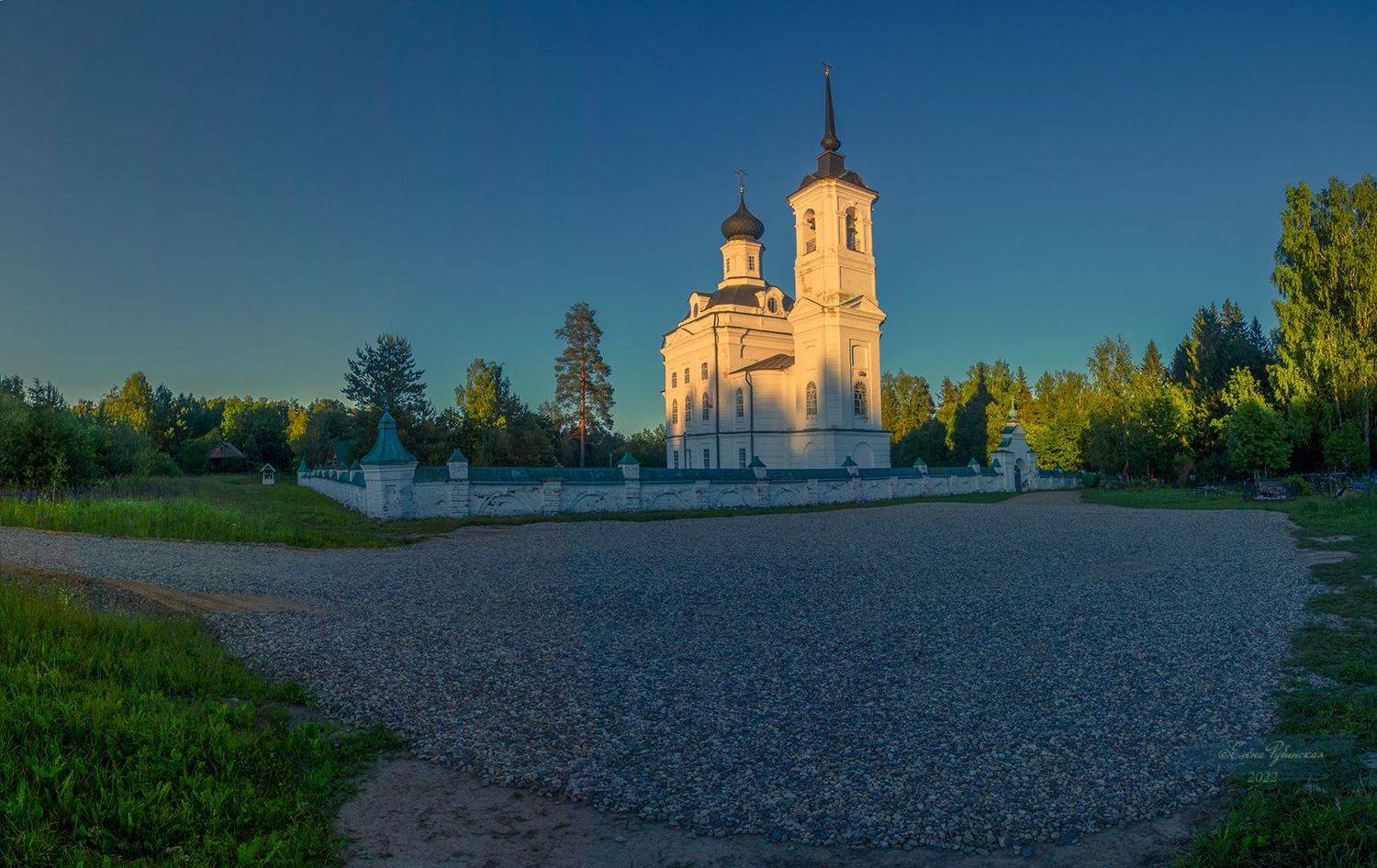 кострома, костромскаяобласть, островскийрайон, островский, пейзаж, николабережки, щелыково, деревня,, село, церковь, архитектура, вечер, закат, Елена Рубинская