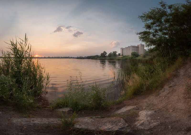 харьков,пейзаж харьков ,харкiв Вечiр на Харькiвському карьерiphoto preview