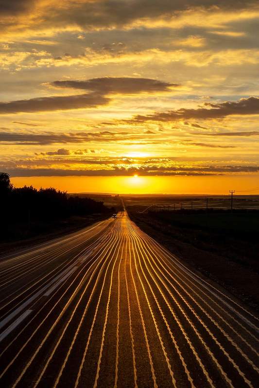 #photoart, #photowork, #sunrise Sunrise in the road to Arkaimphoto preview