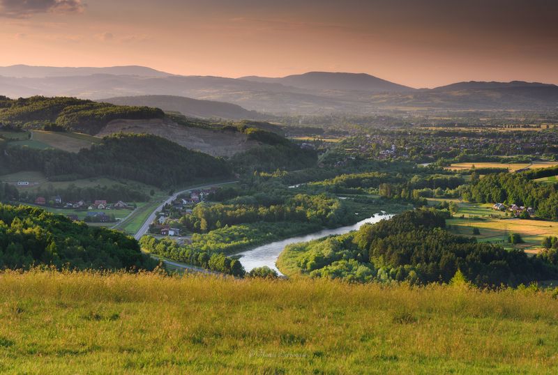 mountains, landscape, rural, nature, light, beskids, poland, ilovemountains, rytro, połom, poprad Double Edgephoto preview