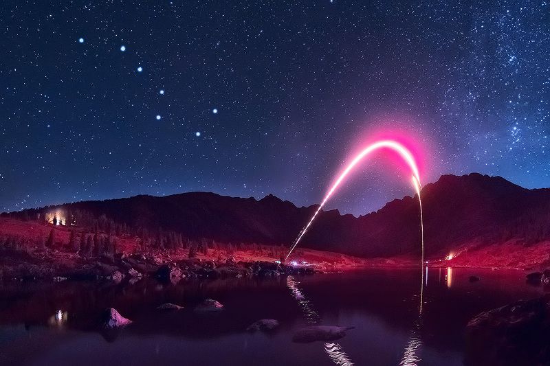 ночь, night, milkyway, саяны Салютphoto preview