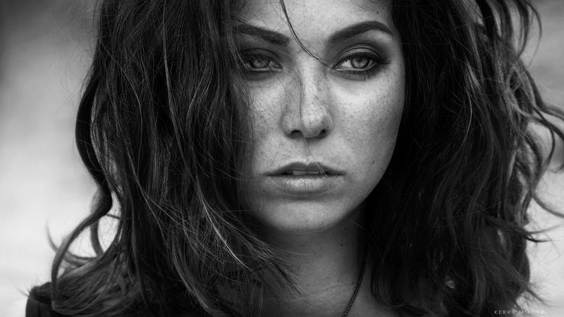 portrait, girl, портрет,style,light, blackandwhite, bw, freckles, cute, девушка, веснушки, взгляд, красота Valeriaphoto preview