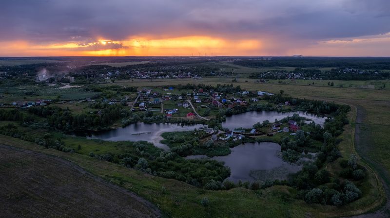 закат, карьер, озеро, подмосковье Старый карьерphoto preview