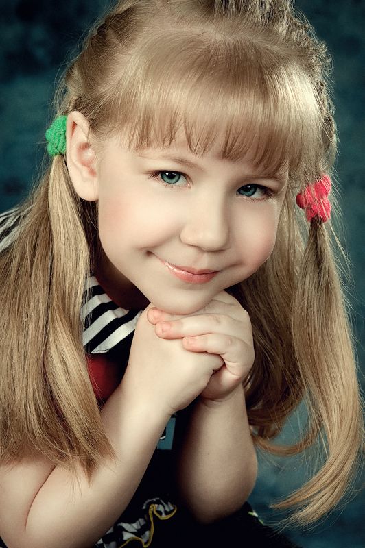детский портрет, портрет, ребёнок, студия, художественное фото, девочка ***photo preview