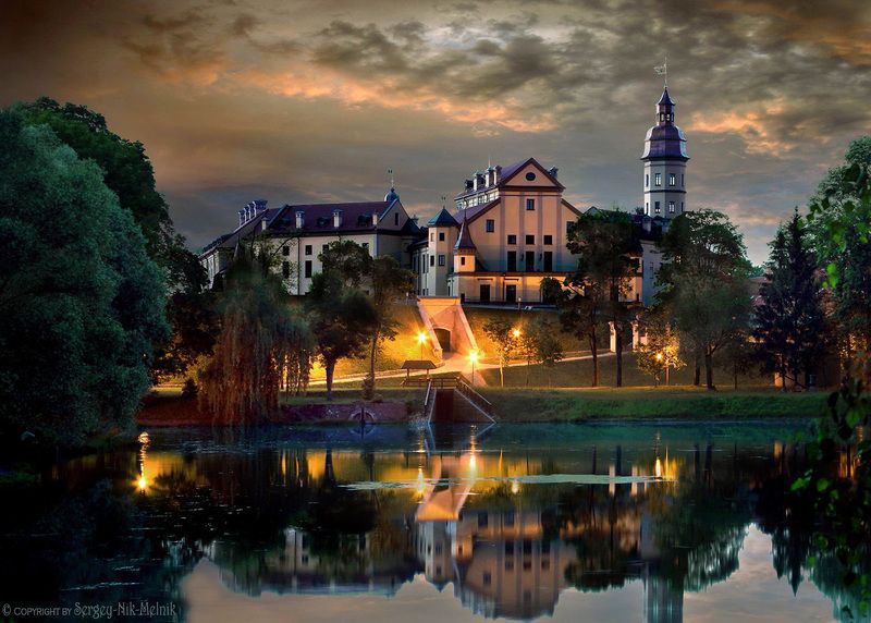 беларусь, несвиж, замок, дворец, архитектура, радзивиллы, легенды-средневековья Замок князей Радзивиллов в Несвижеphoto preview