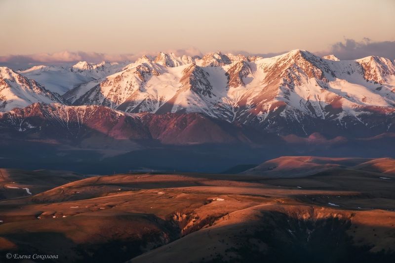 рассвет, утро, горы, бермамыт, весенний пейзаж Рассвет на плато Бермамытphoto preview