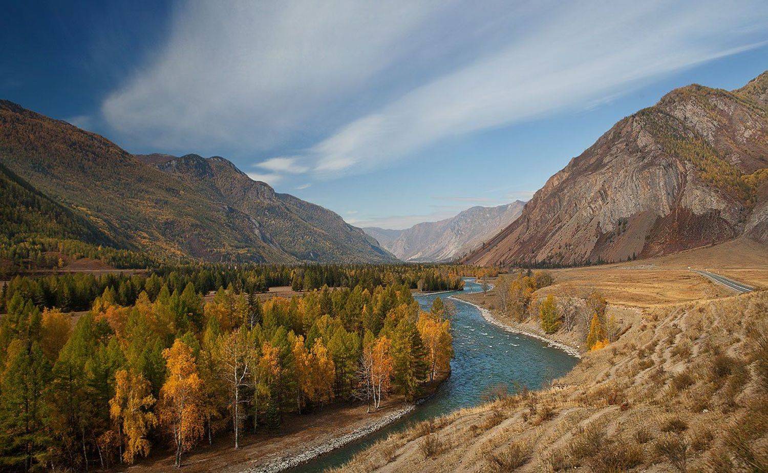 В пойме Чуйского тракта. Автор: Юрий Ефимовский Горный алтай, Река Чуя, Чуйский тракт, Юрий Ефимовский