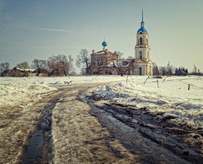 Зима, Храм Дорога к Храму.photo preview