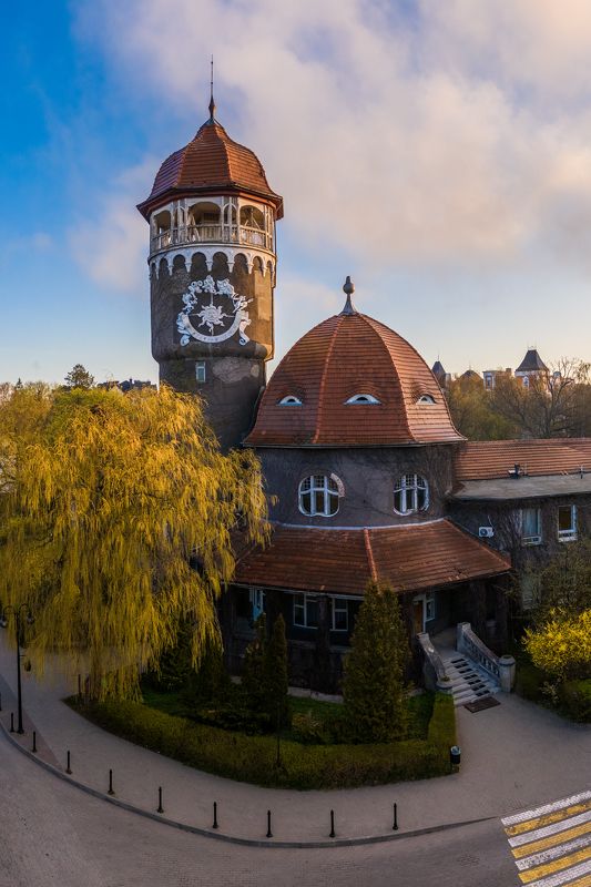 калининградская область, светлогорск, россия, весна, город, архитектура, kaliningrad region, svetlogorsk, russia, spring, city, architecture Водонапорная башня в Светлогорскеphoto preview