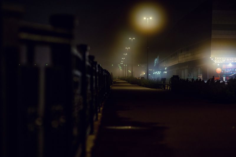 Sonya7r,samyang,85mm,city,street,2022,night Туман на Енисееphoto preview