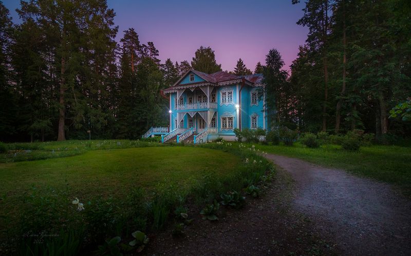 щелыково, кострома, костромская область Голубой дом. Щелыковоphoto preview