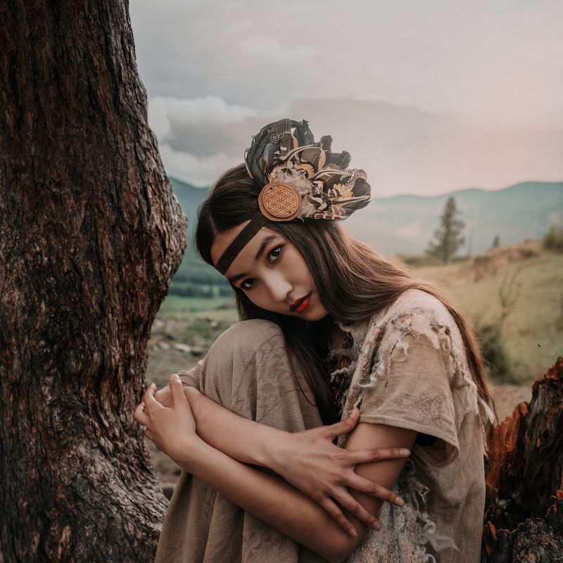 народы, хакасы, шаман, этника, горы, этно, девушка, хакасия photo preview