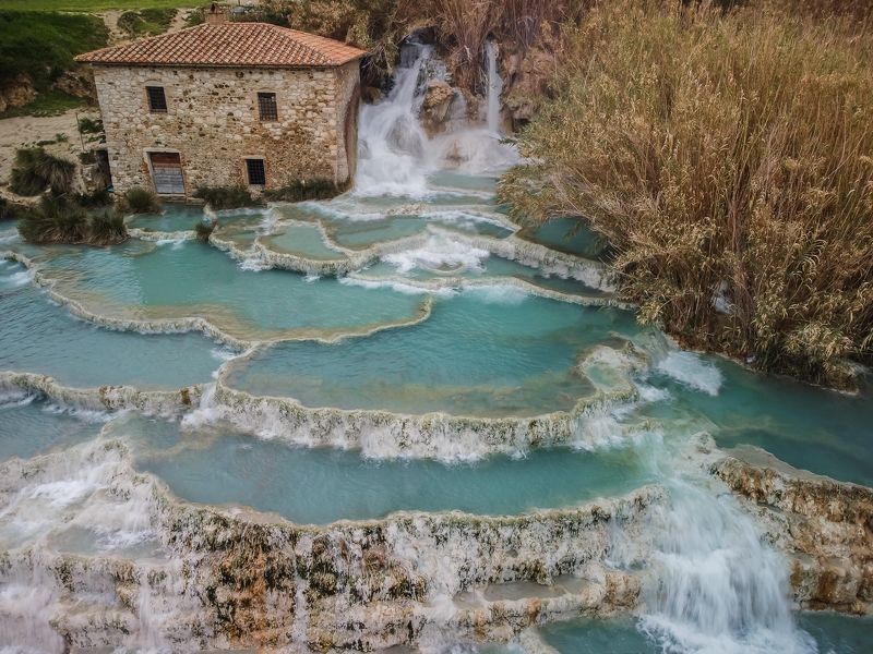 термы, водопады, ванны, сатурния, естественные, природные, вода, здоровье Термальные водопады в Сатурнии, Италияphoto preview