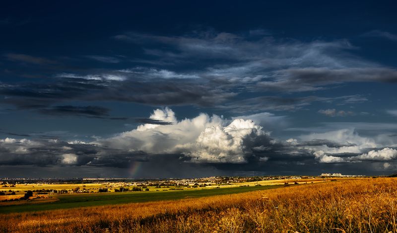 капорское, ломоносовский район, санкт-петербург, облака, радуга Капорскоеphoto preview