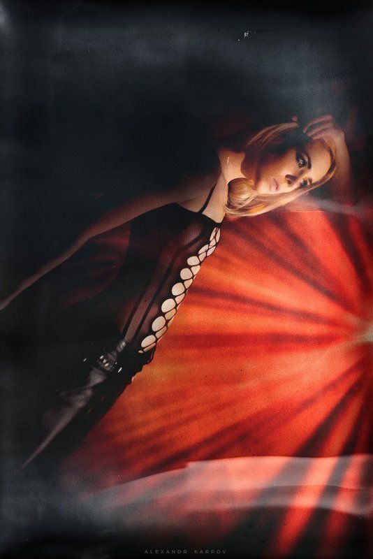 Девушка, Дедолайт, Красный, Постоянный свет, Светографика After patyphoto preview