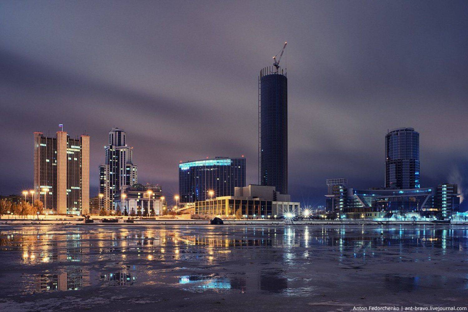 екатеринбург, небоскреб, пруд, сити, Антон Федорченко