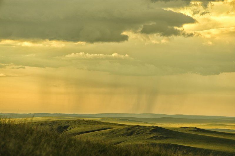 Вечер, Дождь, Забайкальский район, Посёлок Билитуй, Россия, Сибирский федеральный округ, Сопки Где то далеко идут дожди.photo preview