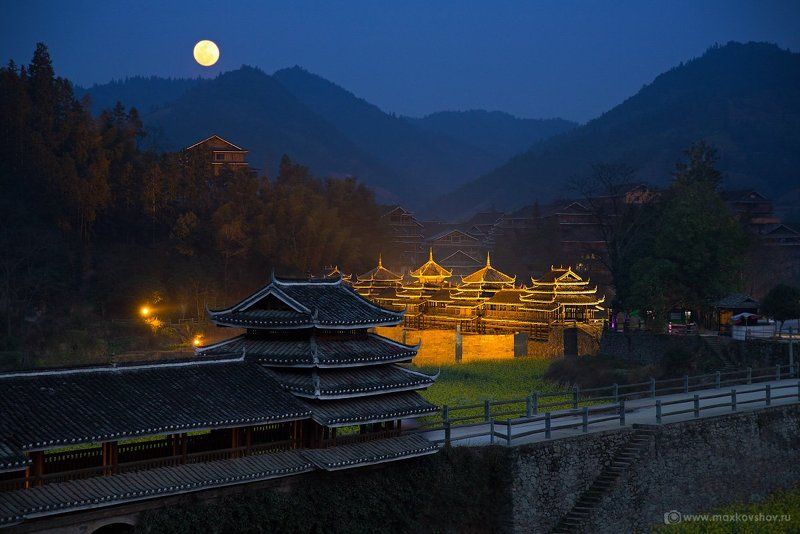 China, Китай День и ночь в деревне Maan.photo preview