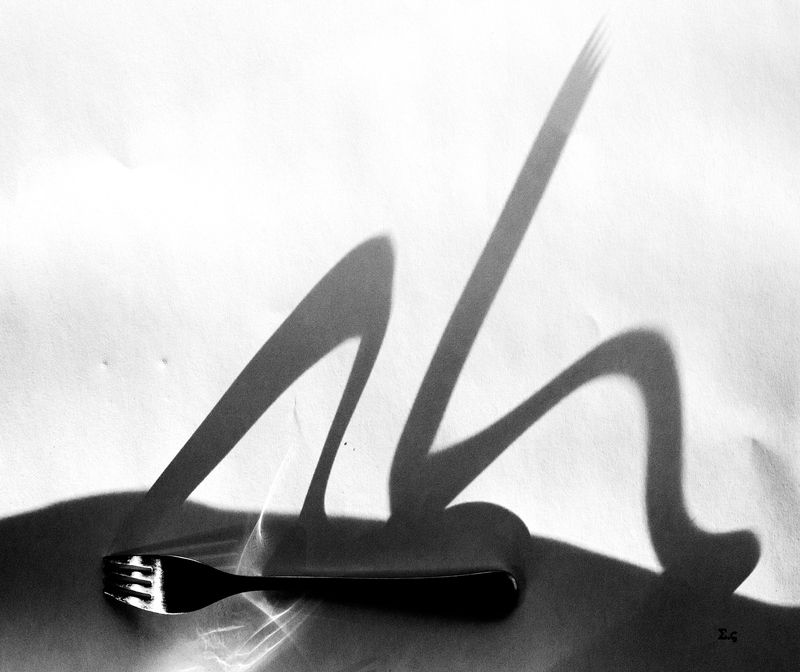 ВИЛКИ ВИЛКА ТЕНИ ТЕНЬ  FORK СКУЛЬПТУРНАЯ КОМПОЗИЦИЯphoto preview