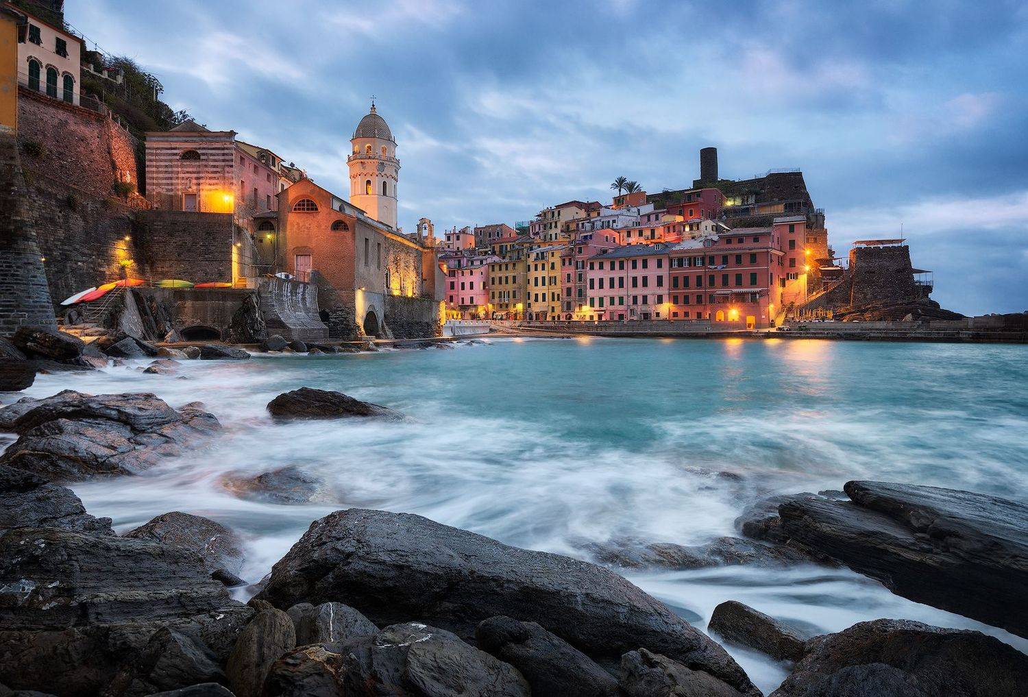 Автор: Эрнест Вахеди италия, вернацца, рассвет, закат, italy, italia, vernazza, dawn, sunrise, sunset, cinque terre, Эрнест Вахеди