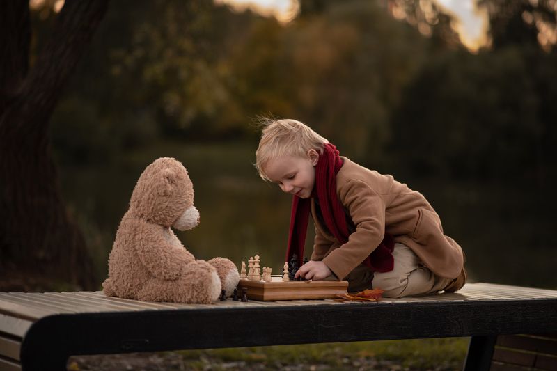 шахматы Ну что, мишка, ещё партийку?photo preview