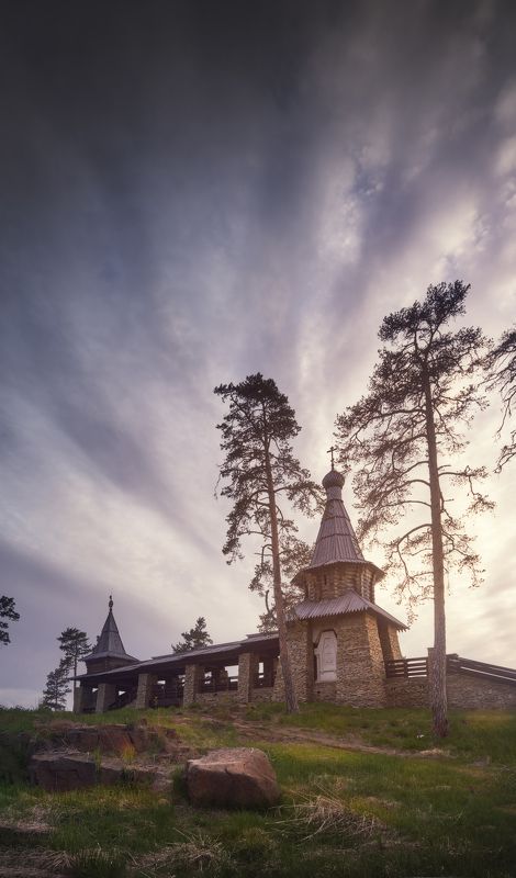 валаам, остров, вечер, храм, церковь, православие, остров Валаамphoto preview