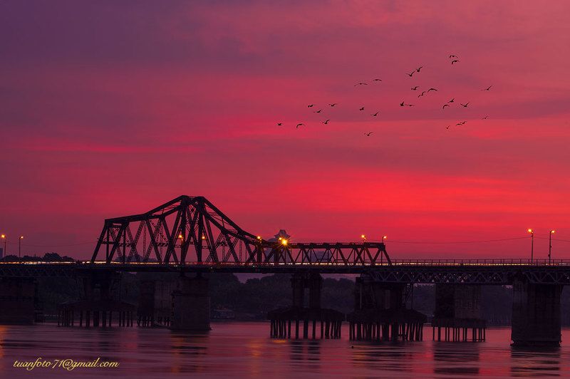 #sunset #bridge #sellingphoto #landscape Long Biên Birdge sunsetphoto preview