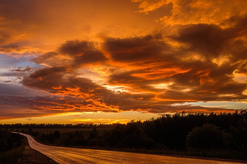 Пылающий закат photo preview