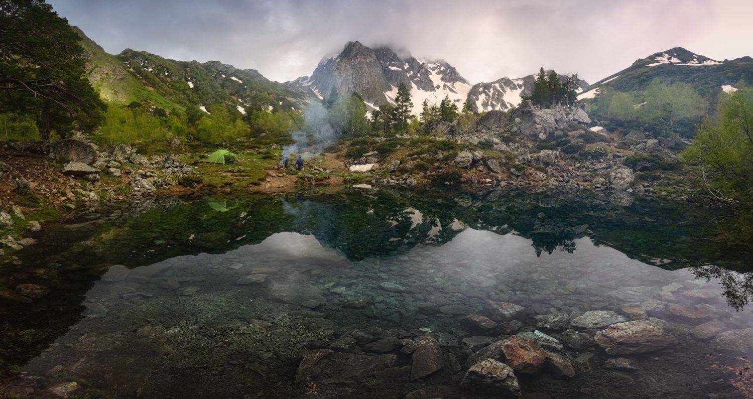 Секретное озеро и Караджаш. Автор: Сергей Кочергин архыз, кчр, караджаш, секретное, кавказ, Сергей Кочергин