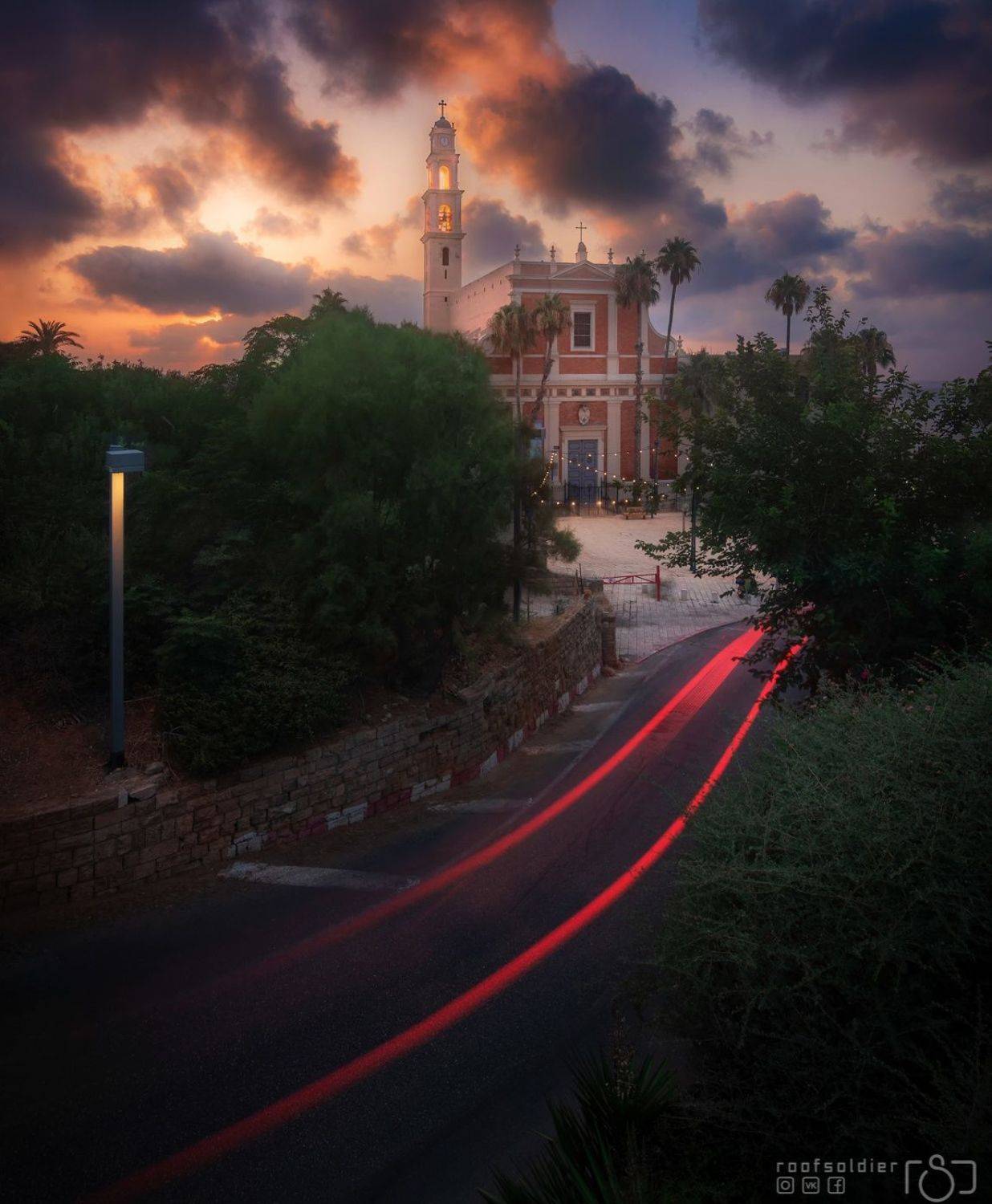 Tel aviv, Israel, city, urban, architecture, cityscape, street, above, church, cathedral, jaffa, religion, long exposure, Голубев Алексей