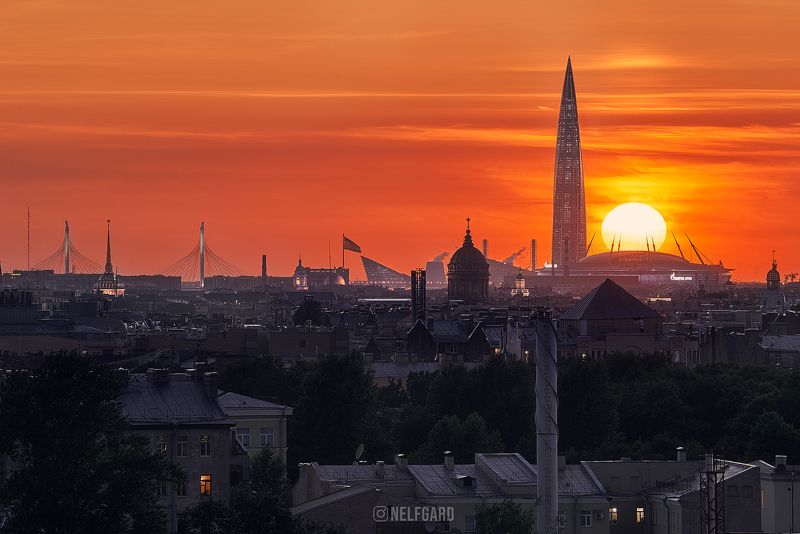 город, закат, архитектура photo preview