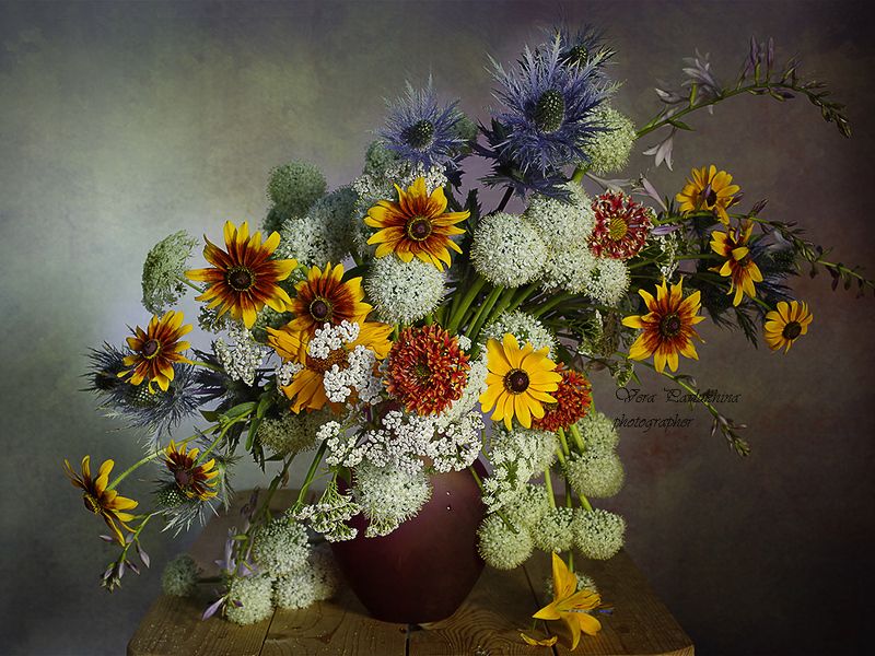 натюрморт, вера павлухина, цветы, Цветочный водопад.photo preview