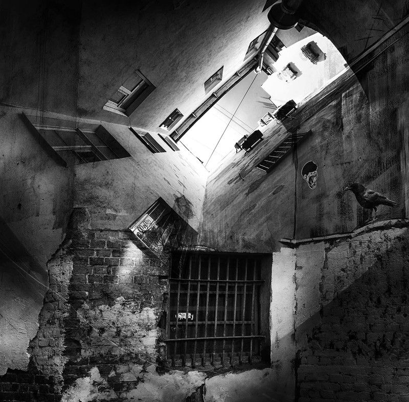 санкт-петербург, дворы, мультиэкспозиция Я у ворона спросил...photo preview