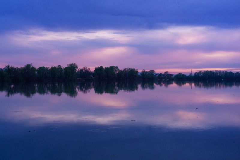 отражение, река, закат Закатное отражениеphoto preview