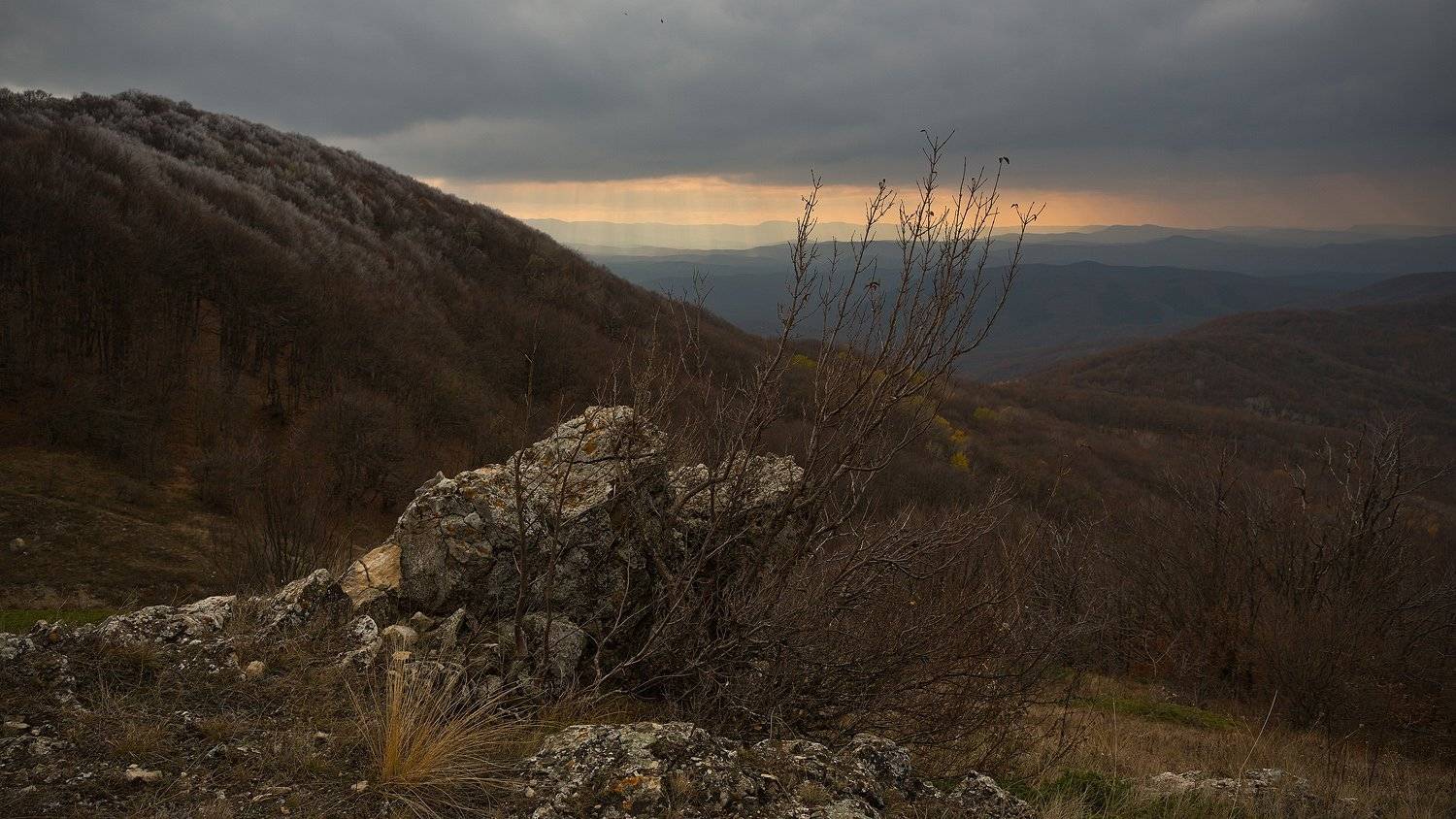 крым, осень, закат, горы, Nikolai (locus)