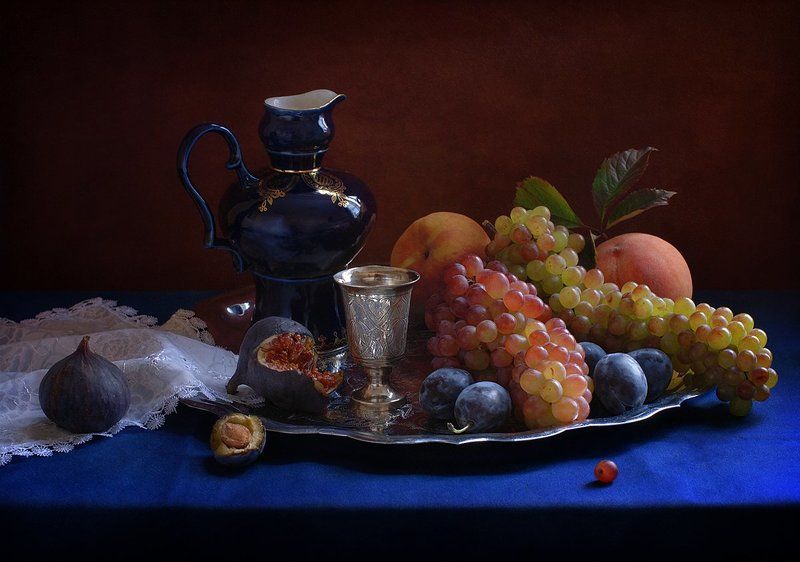 виноград, натюрморт, фрукты Фруктовый десертphoto preview