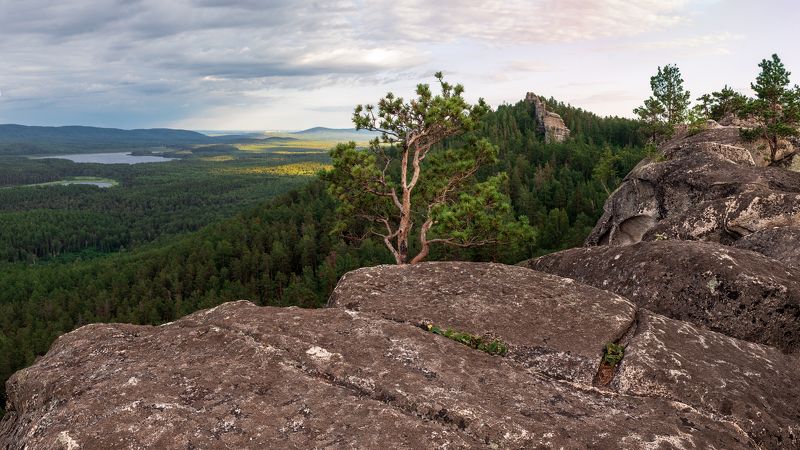 урал, южный урал Аракульский Шихан на закатеphoto preview